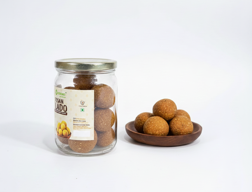 Ladoo | Besan Gud Ladoo - Vegan, Gluten Free &amp; Refined Sugar Free  – Nature&