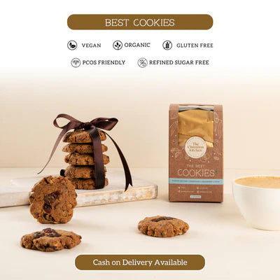 Best Cookies - Vegan, Gluten Free, Sugar Free, Lactose Free, Low Calorie &amp; PCOS Friendly - The Cinnamon Kitchen - Pack Of 2