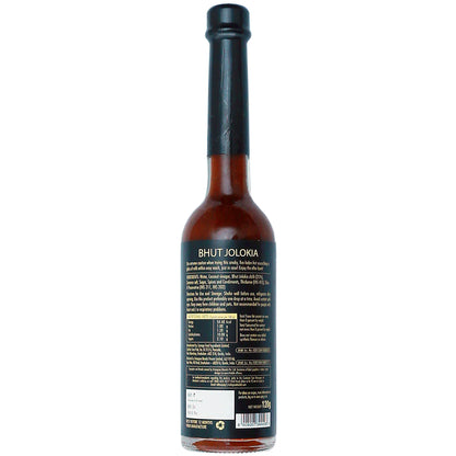 Chilli Sauce | Bhut Jolokia Extra Hot Chilli Sauce - Vegan, Gluten Free &amp; No Added Sugar - Sprig - 120gm