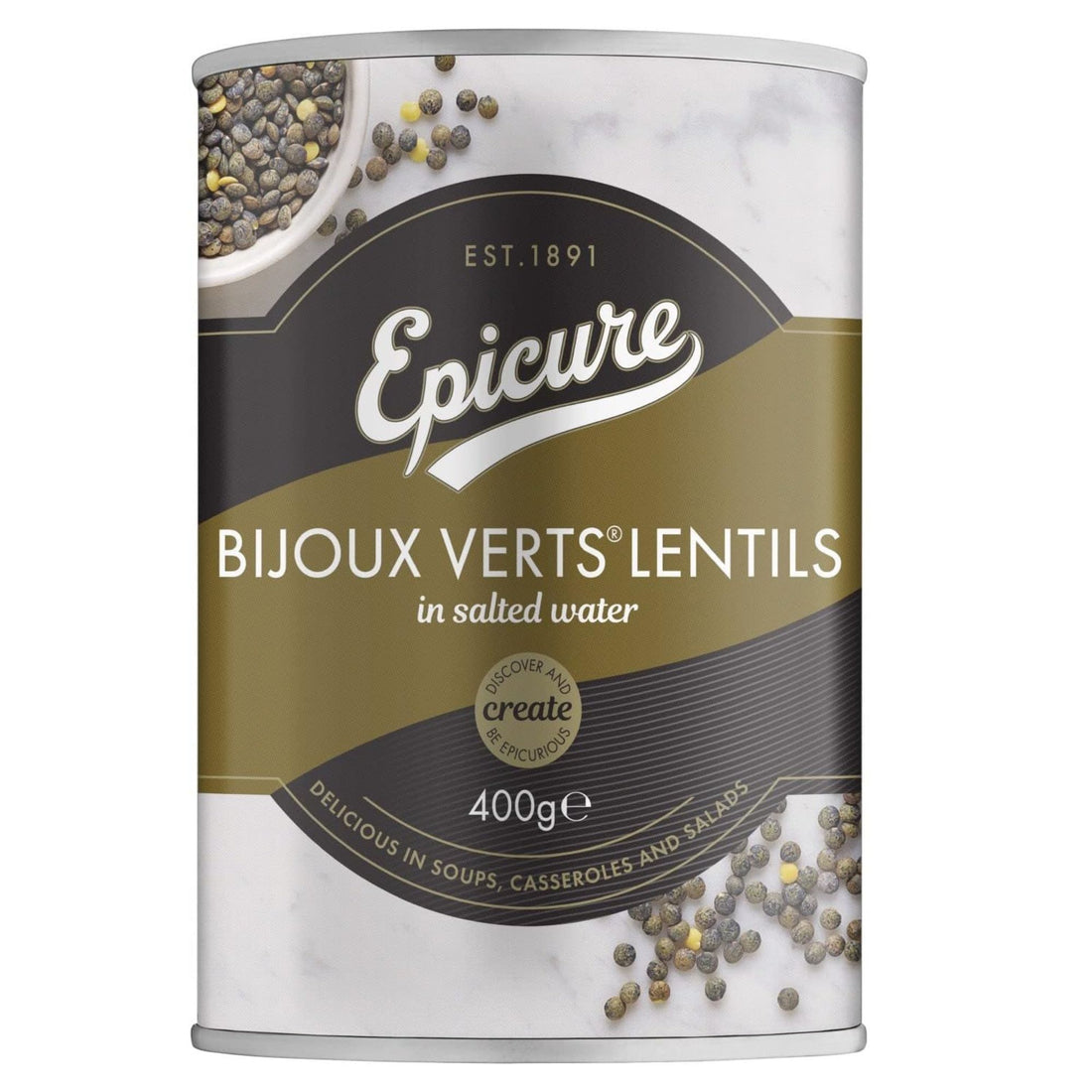 Bijoux Verts Lentils | Delicious In Soups - Casseroles And Salads - No Added Salt - Epicure - 400gm