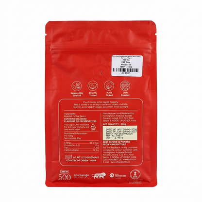 Coffee | Monsooned Malabar (Home Espresso ) - Medium Light Roast -Unwashed Arabica-Craft Roasted– Bili Hu – 250gm