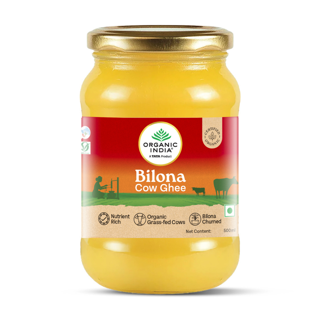 Ghee | Cow Ghee - Bilona Churned - Organic India - 500ml
