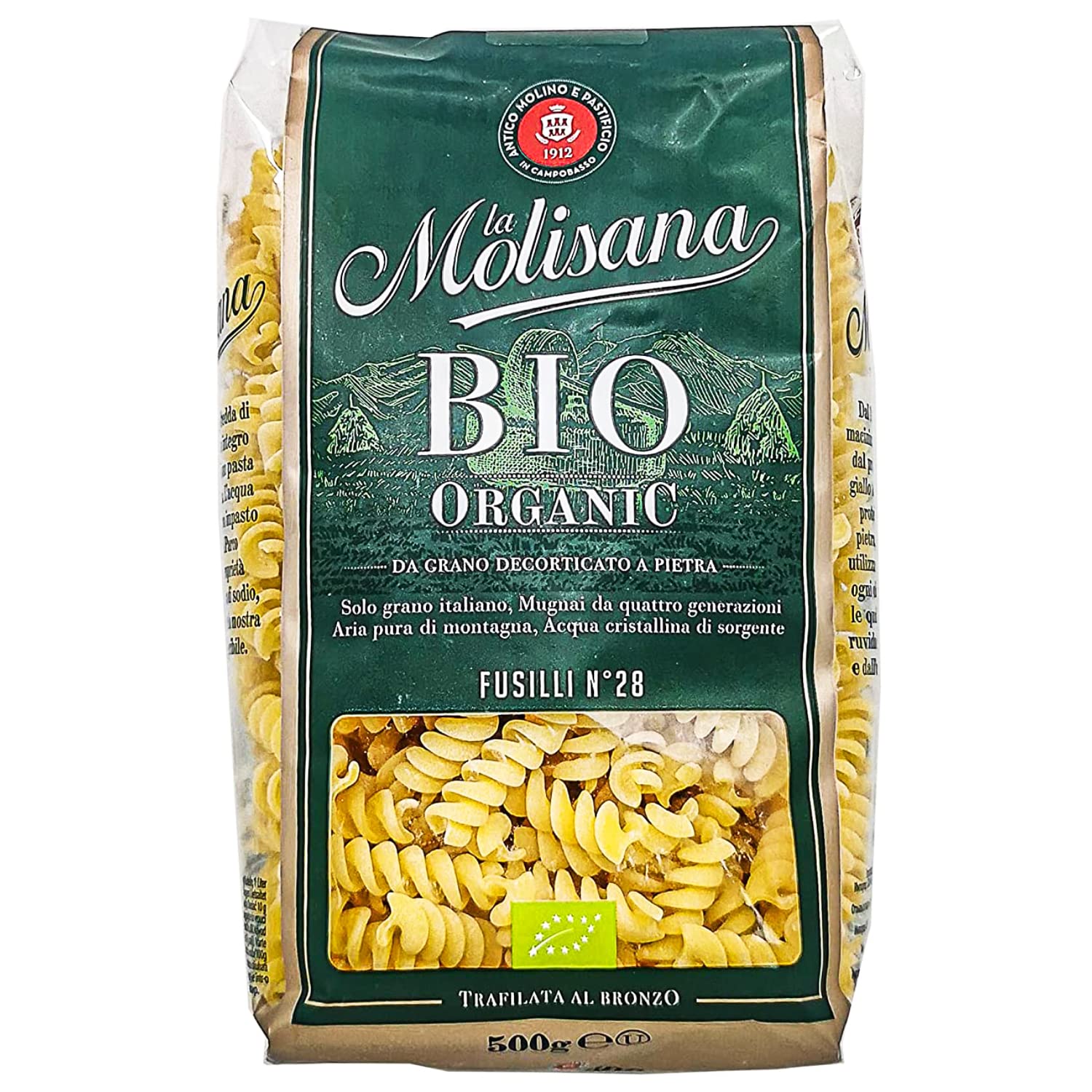Bio Organic Fusilli Pasta - La Molisana - 500gm
