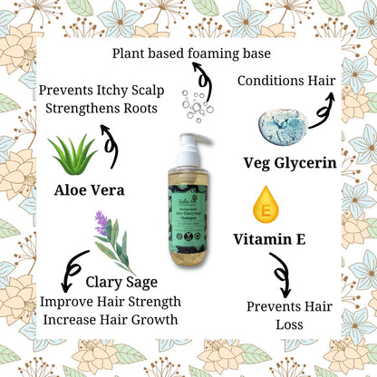 Shampoo | Aloe Clary Sage Shampoo - Rustic Art - 210gm