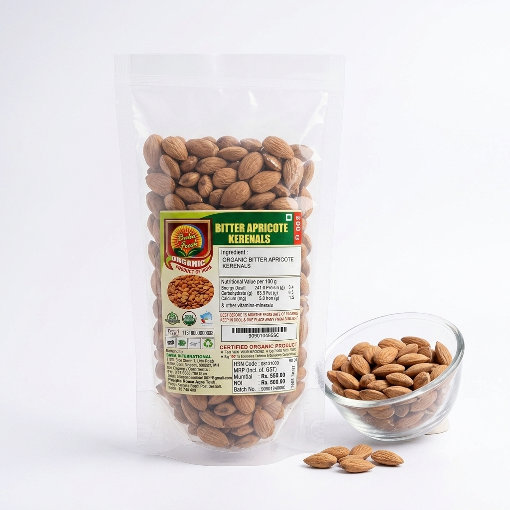 Bitter Apricote Kerenals - No Chemicals, Fertilizer- Baba Fresh -200gm