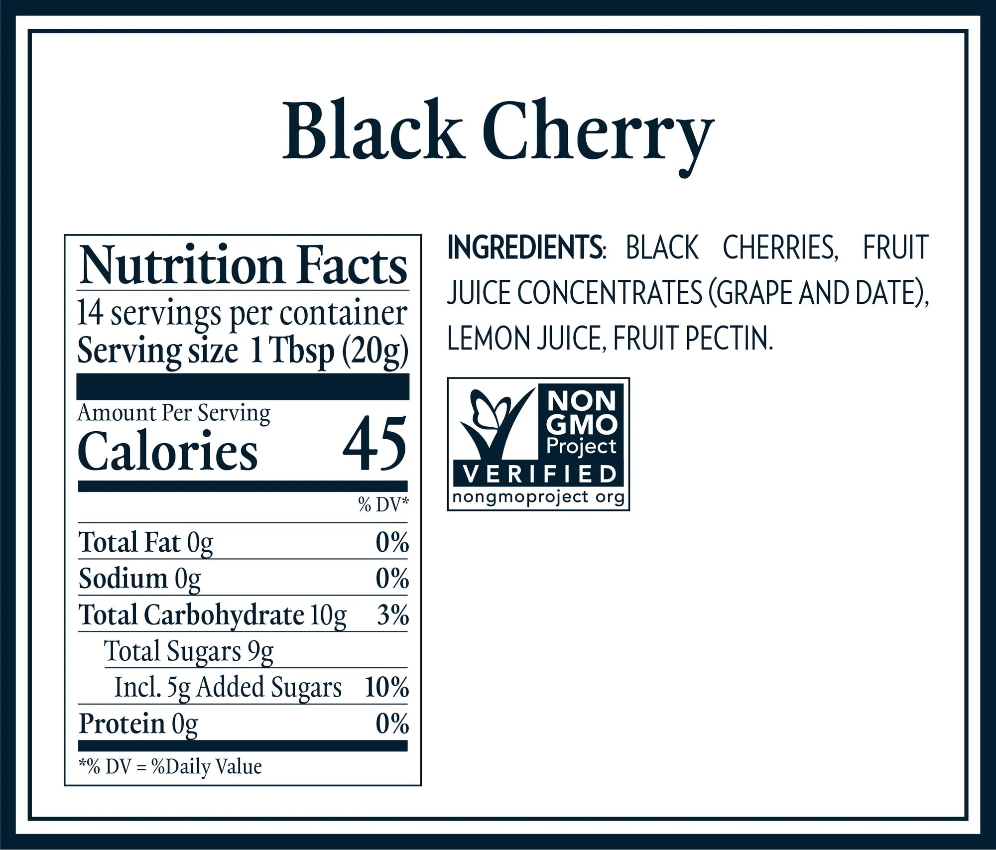 Black Cherry Jam | (Sweetened Only With Vineyard Ripened Grape &amp; Fruit Juices) – Dalfour – 284gm