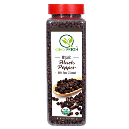 Black Pepper | USDA Organic - Geo-Fresh - 425gm
