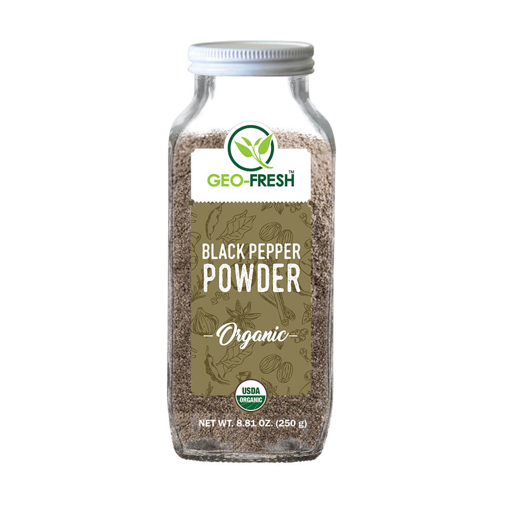Black Pepper Powder | USDA Organic - Geo-Fresh – 250gm