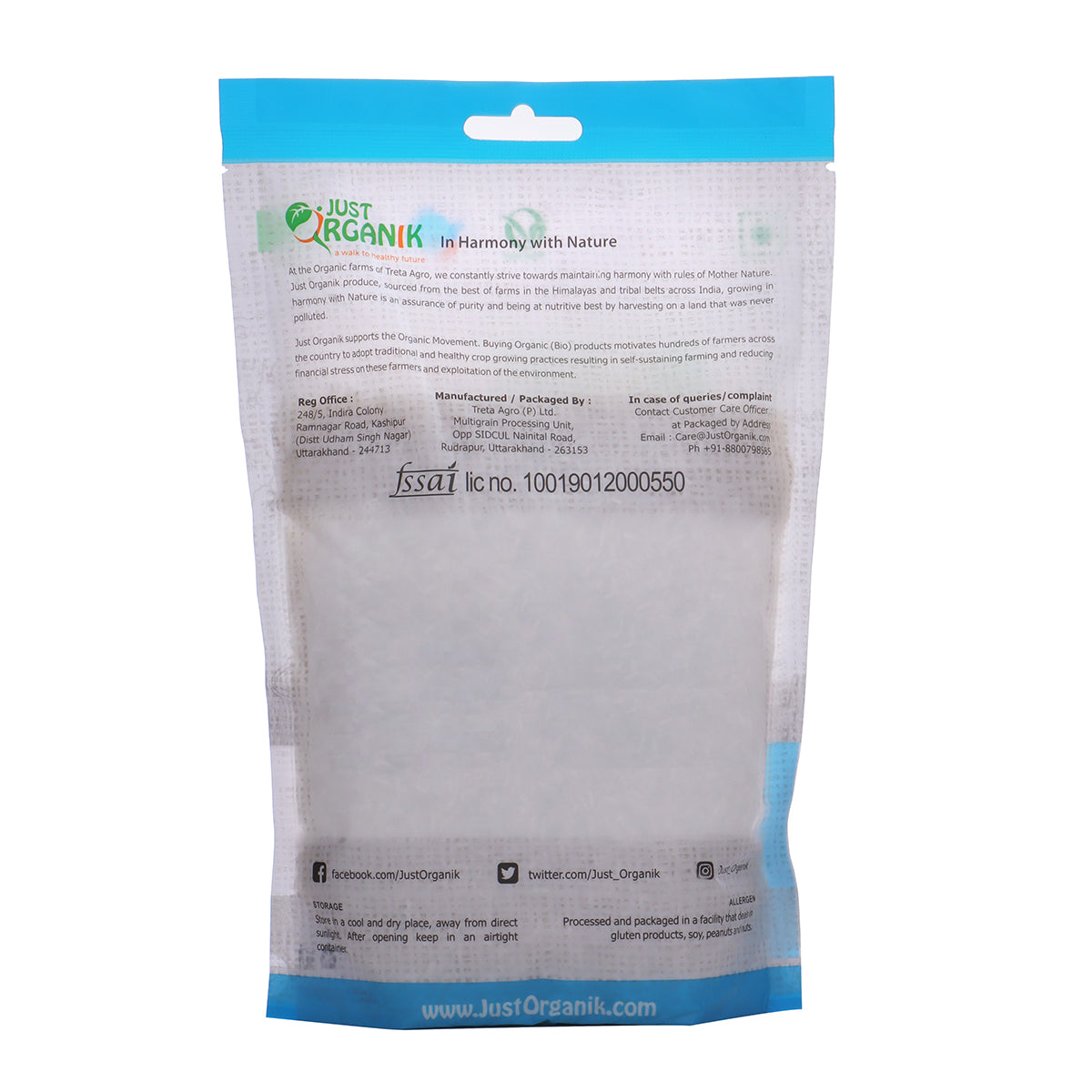 Rice | Black Rice - Just Organik - 500gm