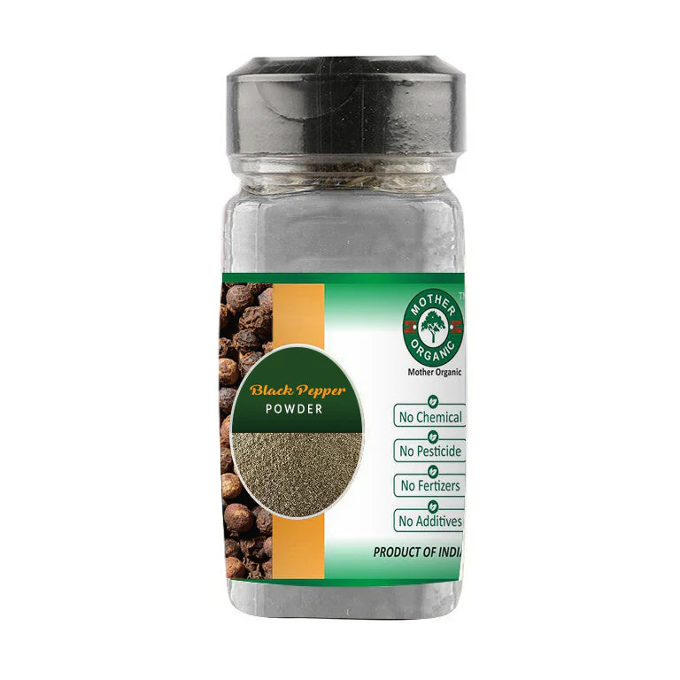 Black Pepper Powder | USDA Organic - Mother Organic - 100gm