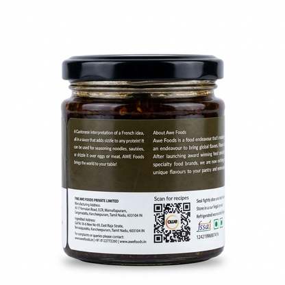 Pepper Sauce | Black - Vegan, Preservatives Free &amp;amp; No Msg - Awe - 175gm