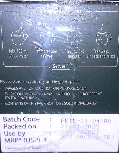 Tea | Black Tea (Green Valley) - Darjeeling - Organic - Makaibari - 25 Tea Bags