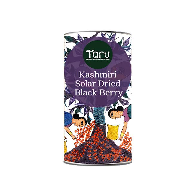 Kashmiri Solar Dried Blackberry – Taru Naturals – 100gm