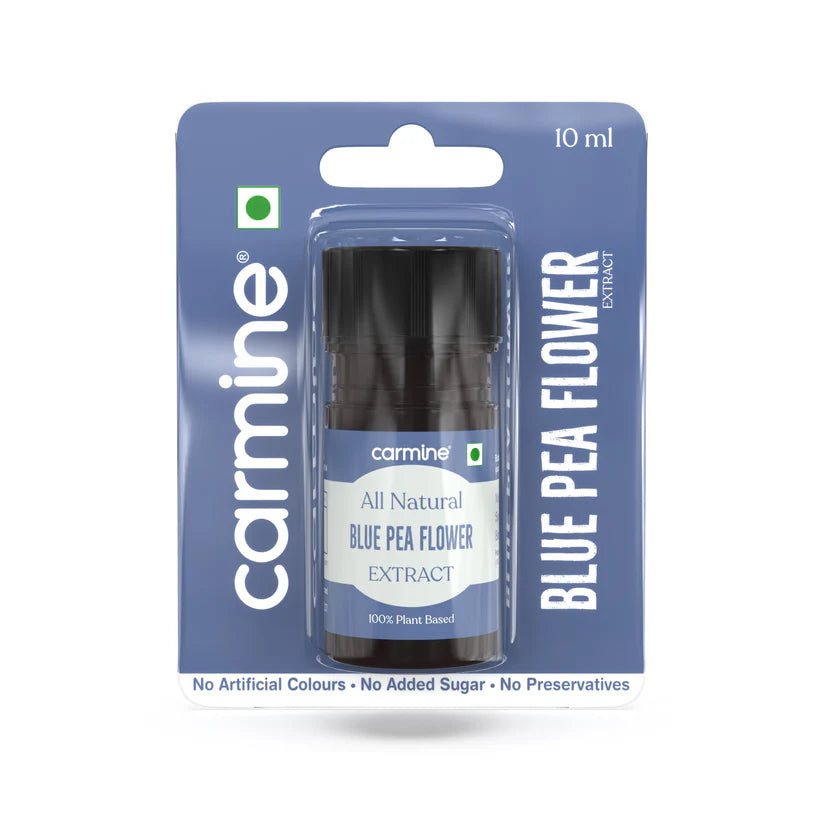 Blue Pea Flower Extract | All Natural – Vegan, Gluten Free, Alcohol Free, No added Sugar &amp; No Artificial Ingredients – Carmine County – 10ml