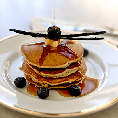 Oats Pancake | Blueberry Barnyard (Made With Himalayan Barnyard Millet, Oats, Almond Flour, Vanilla Pods &amp;amp; Blueberry) - Good Source Of Protein - No Maida - Naturally Pahadi - 10 Pancakes