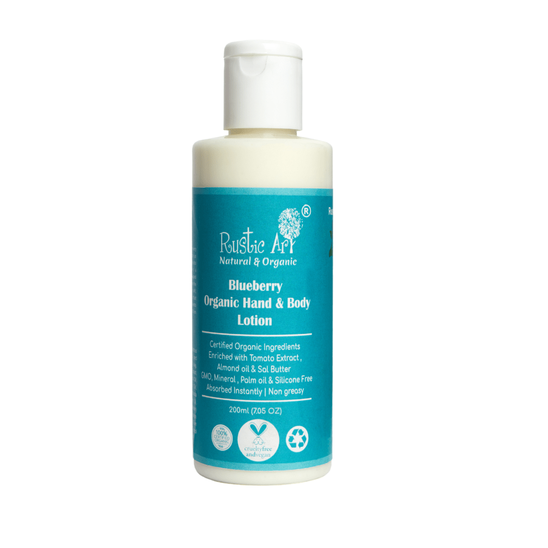 Blueberry Hand &amp; Body Lotion – Rustic Art – 200gm