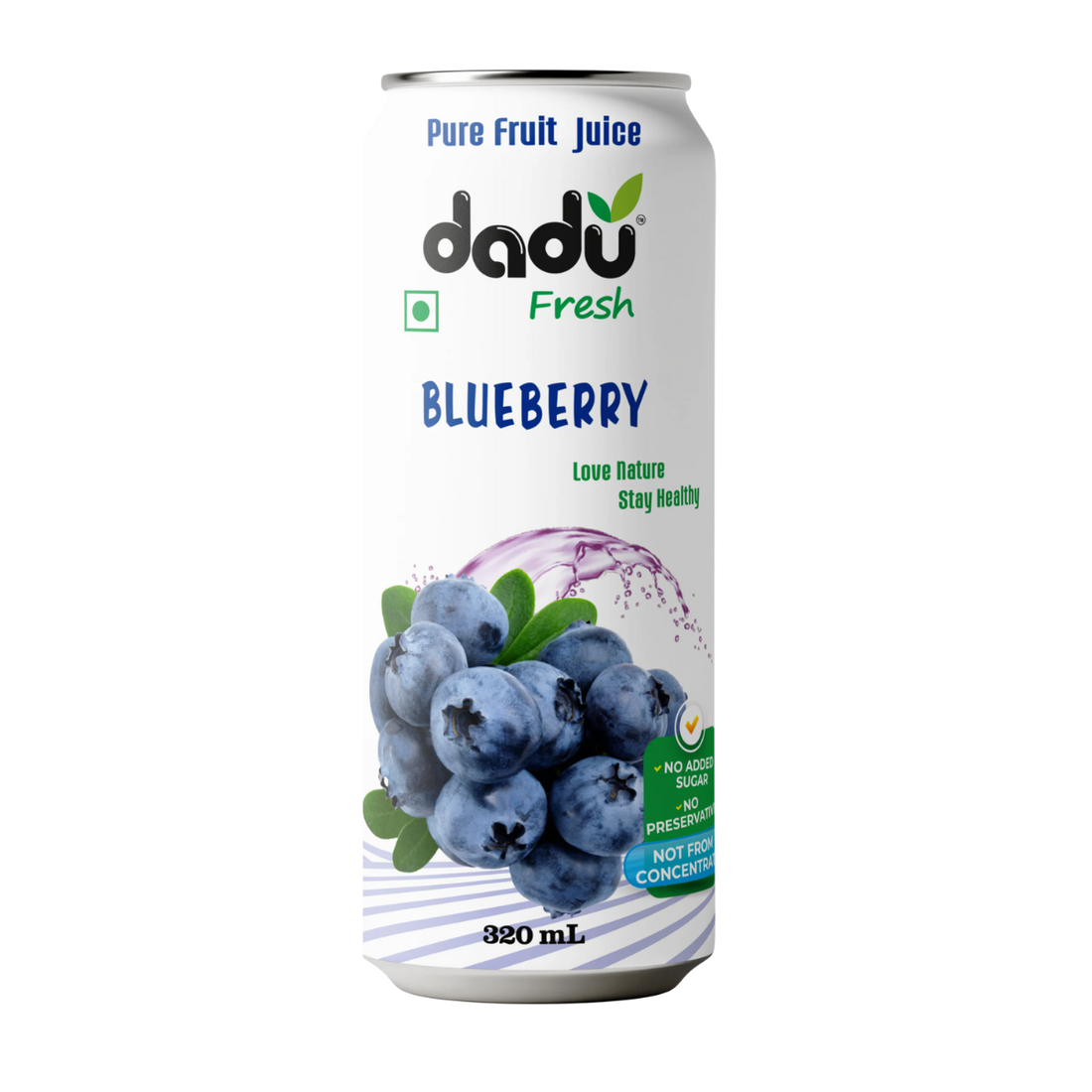 Juice | Blueberry Juice – No Added Sugar, No Preservatives & No Concentrate – Dadu Fresh – 320ml