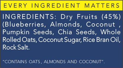 Granola | Blueberry Blaze Granola - Vegan &amp; Gluten Free - The Nibble Box - 500gm
