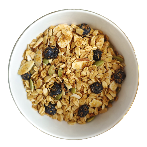 Granola | Blueberry Blaze Granola - Vegan &amp; Gluten Free - The Nibble Box - 500gm