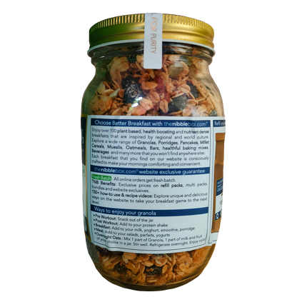 Granola | Blueberry Blaze Granola - Vegan &amp; Gluten Free - The Nibble Box - 500gm