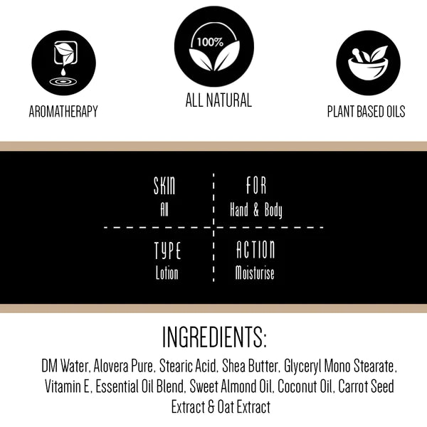 Body Lotion | Cedar &amp; Arabian Wood - All Natural - Cruelty Free, Paraben Free, Silicon Free &amp;amp; Sls Free - Gulnare - 200ml