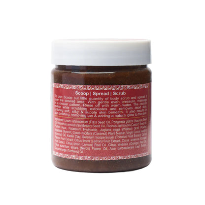 Body Scrub | Tomato Walnut (Enriched With Kaolin Clay &amp;amp; Papaya Extract) – Concentrate – Organic – Vegan, Sulphate &amp; Preservatives Free – Rustic Art – 200gm