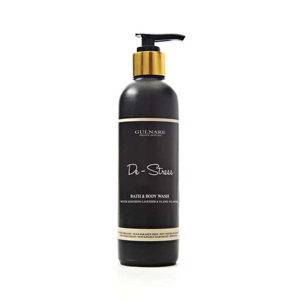 Body Wash | De Stress (With Soothing Lavender & Ylang Ylang) - Natural - Cruelty Free, Paraben Free, Silicon Free & Sls Free - Gulnare - 200ml