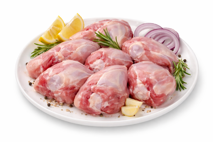 Chicken Thigh with Bone (Halal) - Frozen - Organically Raised - No Antibiotics And Hormone Free – Gayatri Organic Farms – 450gm