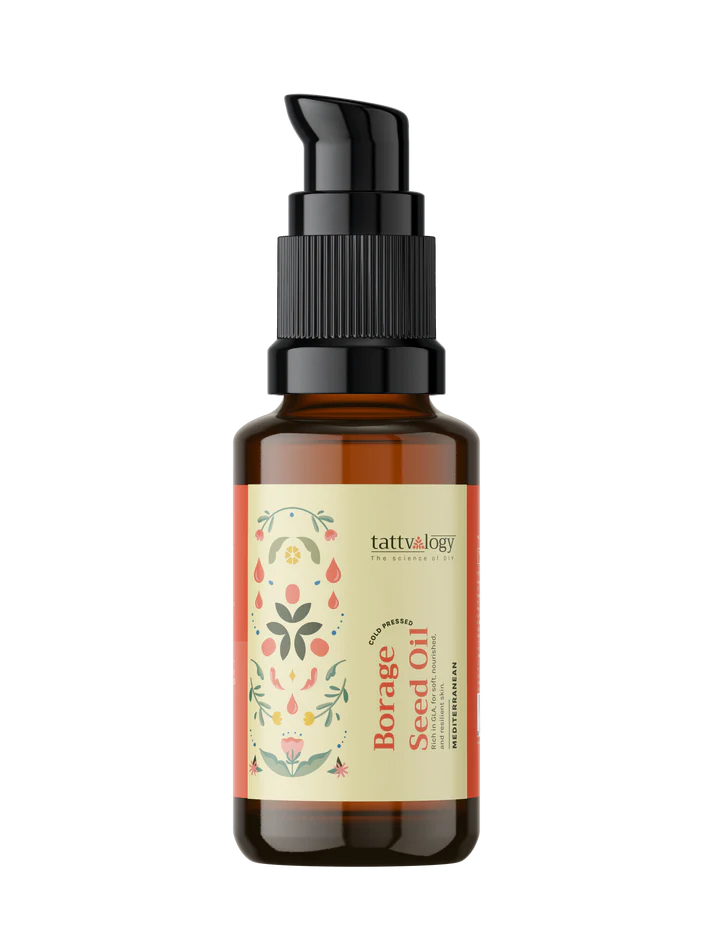 Borage Seed Oil | Pure - Treating Acne - USDA Organic - Vegan - Tattvalogy - 50ml