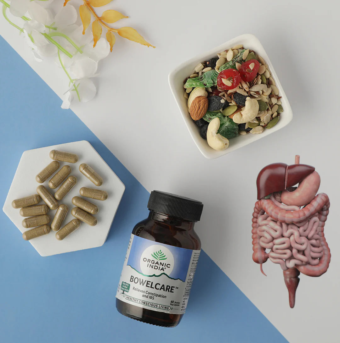 Bowelcare - Relives Constipation & IBS - Organic India - 60Caps.