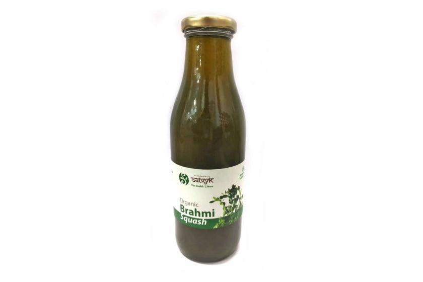 Brahmi Squash | 100% Natural - No Artificial Preservatives, No Added Color & No Added Synthetic Preservatives - Satvyk - 500ml