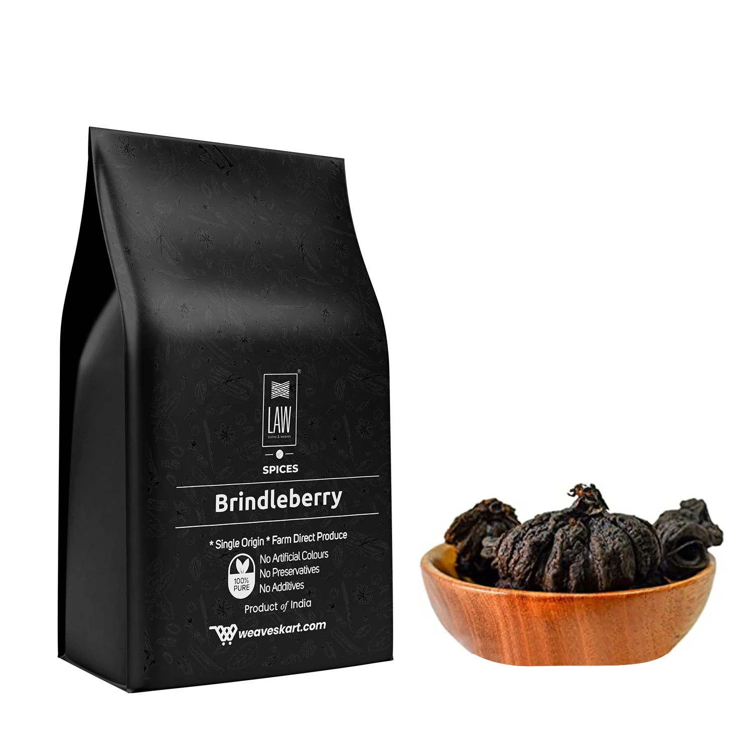 Brindleberry/ Kerala Kudampuli /Garcinia Cambogia /Malabar Tamarind/Goraka – Natural - Indian - Vegan &amp;amp; Gluten Free - Looms And Weaves – 200gm