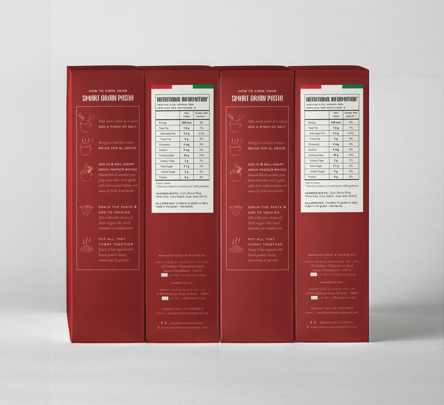 Pasta | Brown Rice Penne Pasta (Made With Brown Rice &amp; Corn) – Plant Based – High In Fiber – Gluten Free, No Maida, No Wheat, Non GMO &amp; No Added Preservatives Or Chemical Free – Smart Grain – 200gm