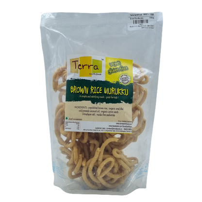 Brown Rice Murukku – Vegan &amp; Gluten Free - Terra - 150 gm