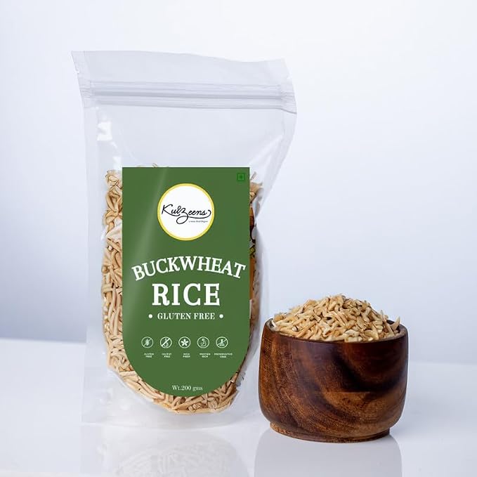 Rice | Buckwheat Rice -Gluten Free-Oil, Fat Free, Jain ,No Onion &amp; Garlic -No Artificial Additives, No Preservatives – Kuizeens – 200gm