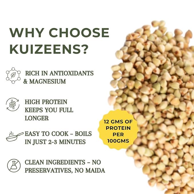 Rice | Buckwheat Rice -Gluten Free-Oil, Fat Free, Jain ,No Onion &amp; Garlic -No Artificial Additives, No Preservatives – Kuizeens – 200gm