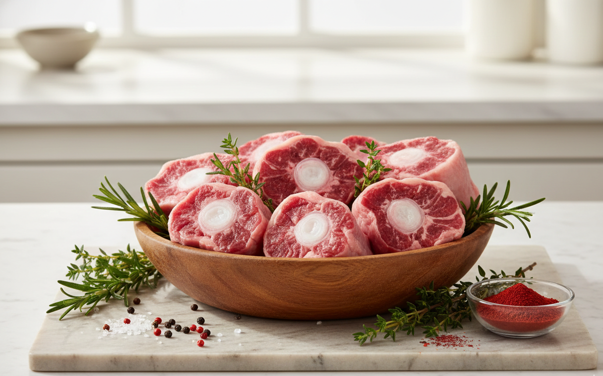 Buff Oxtail | Kerala Frozen Buff Oxtail  - Perfect for Bone Broth &amp; Slow Cooking - Antibiotics &amp; Hormone Free - Nature&