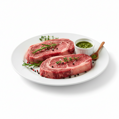 Buff Ribeye| Premium Kerala Buff Ribeye Steak  -Kerala Meat -  Antibiotics &amp; Hormone Free - Nature&