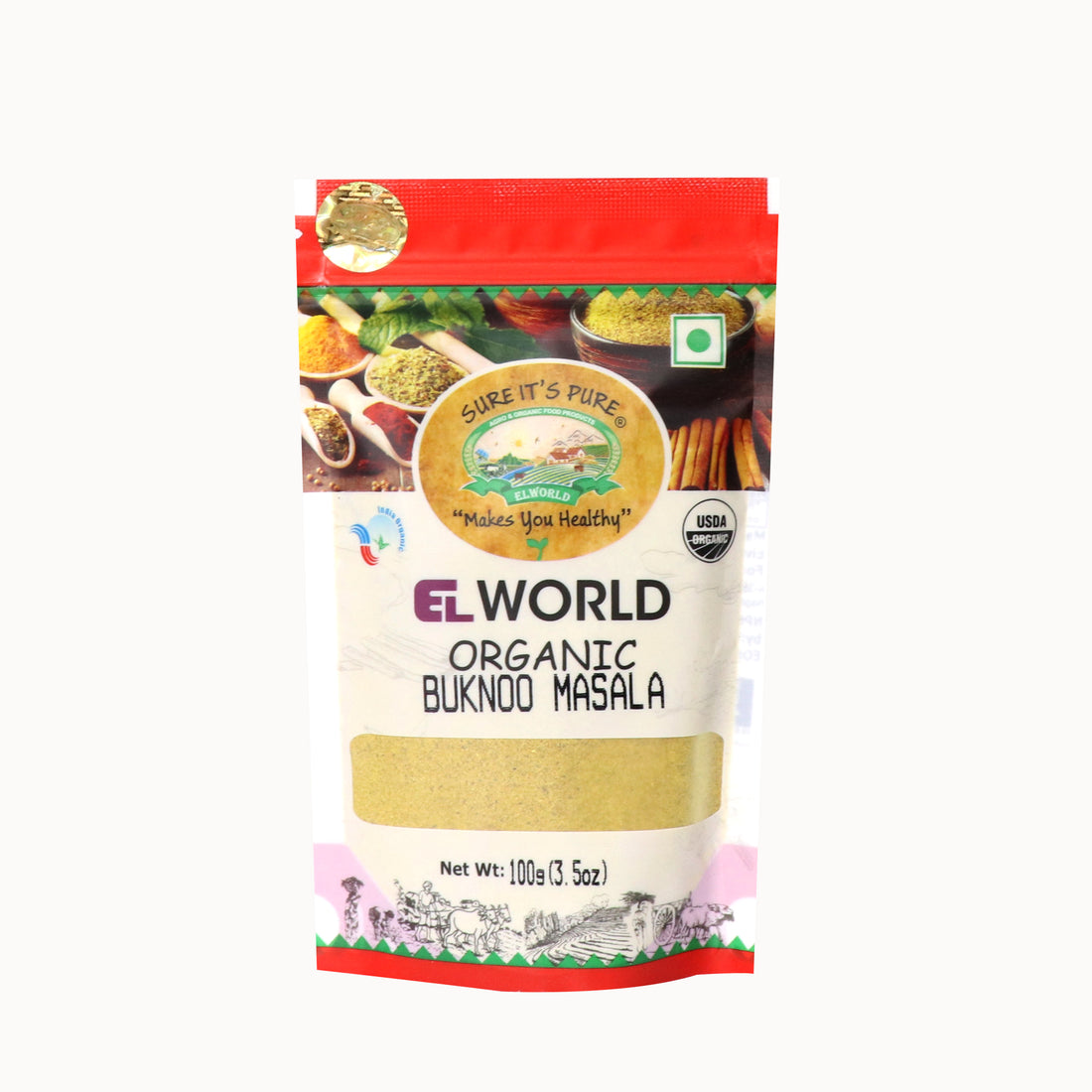 Buknoo Masala | Organic - Elworld World - 100gm