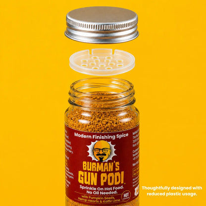 Seasoning | Hot with Pumpkin Seeds (Hemp Hearts &amp; Kaffir Lime) - Gluten Free , Vegan-Natural Ingredients, No Onion -Gun Podi- 50gm