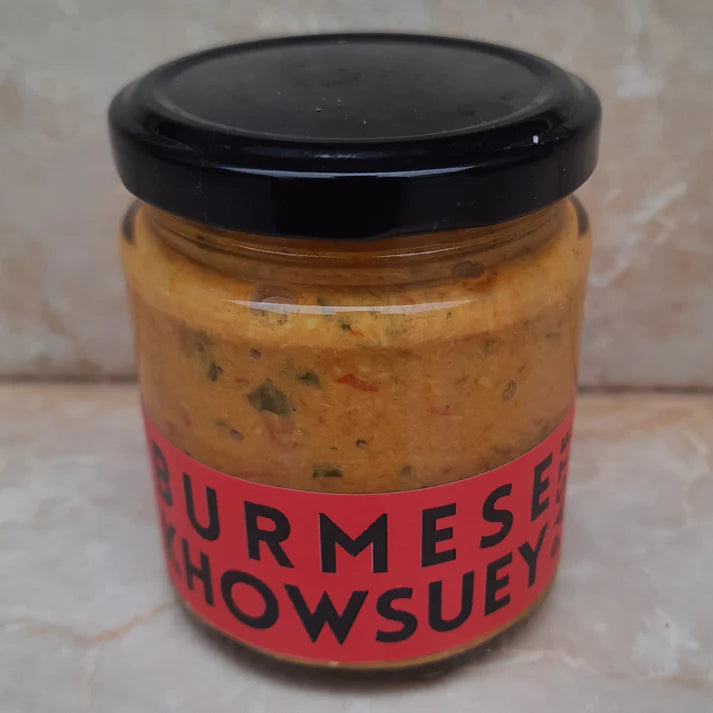 Burmese Khowsuey Paste | Cold Pressed Oil – Vegan, No Added Flavors, Colors, Thickener & No Emulsifiers And Stabilisers – CHEF ZEHN – 200gm