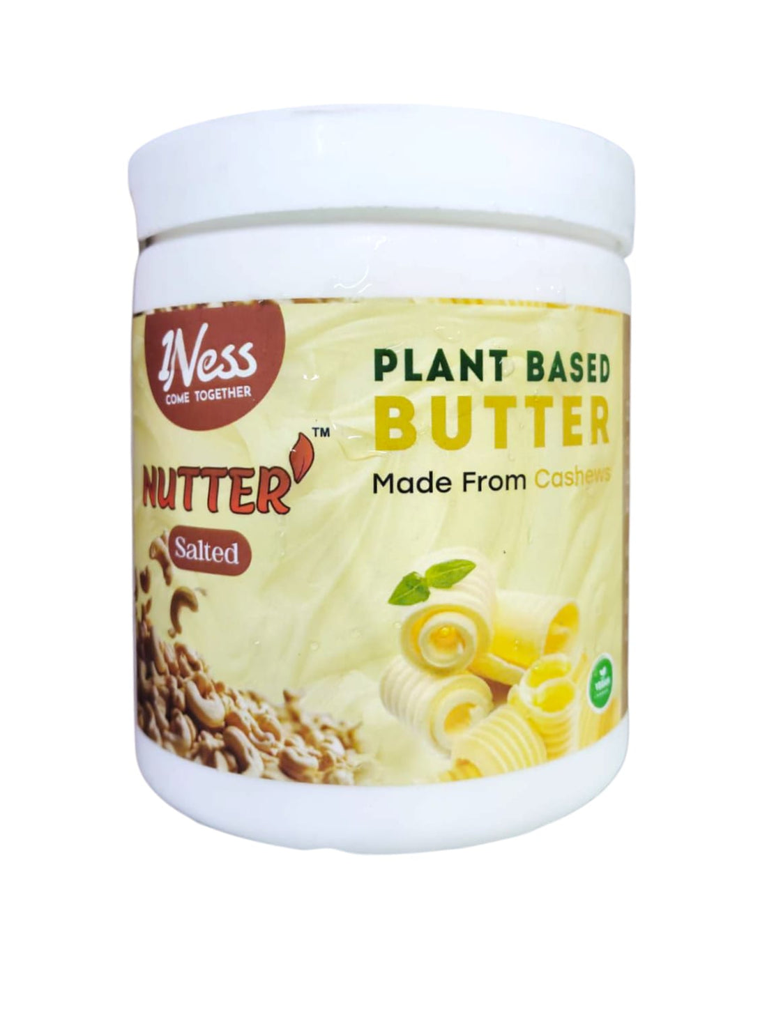 Butter | (Nutter) - Salted - Vegan, Gluten Free &amp; Dairy Free - 1Ness - 500gm