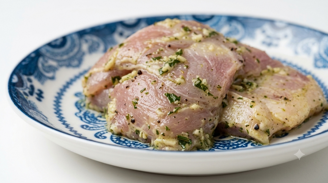 Chicken | Butter Garlic Black Pepper Chicken – Ready to Cook- Fresh Chicken – Made with Organic Ingredients-Non GMO, Antibiotics &amp; Hormone Free -Nature&