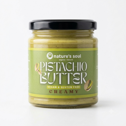 Butter | Pistachio Butter (Creamy) -Vegan, Gluten Free -No Preservatives, No Artificial Flavour, No Palm Oil &amp; No Emulsifiers - Nature&