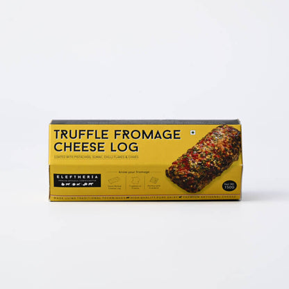 Cheese |  Truffle Fromage Cheese Log (Coated With Pistachios, Sumac, Chilli Flakes &amp; Chives)  – Farm Fresh Milk - Eleftheria Cheese - 150gm