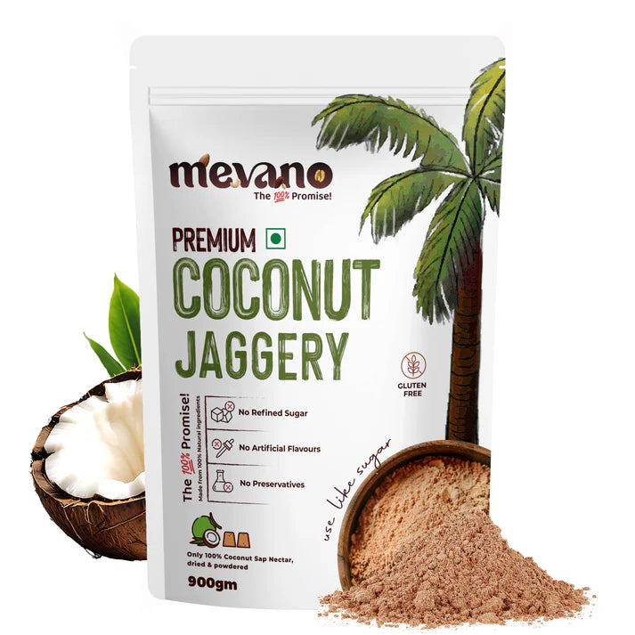 Coconut Sugar - Gluten Free -100% Premium Coconut Sugar – No Refined Sugar, No Artificial Flavours, No Preservatives-Mevano – 350gm