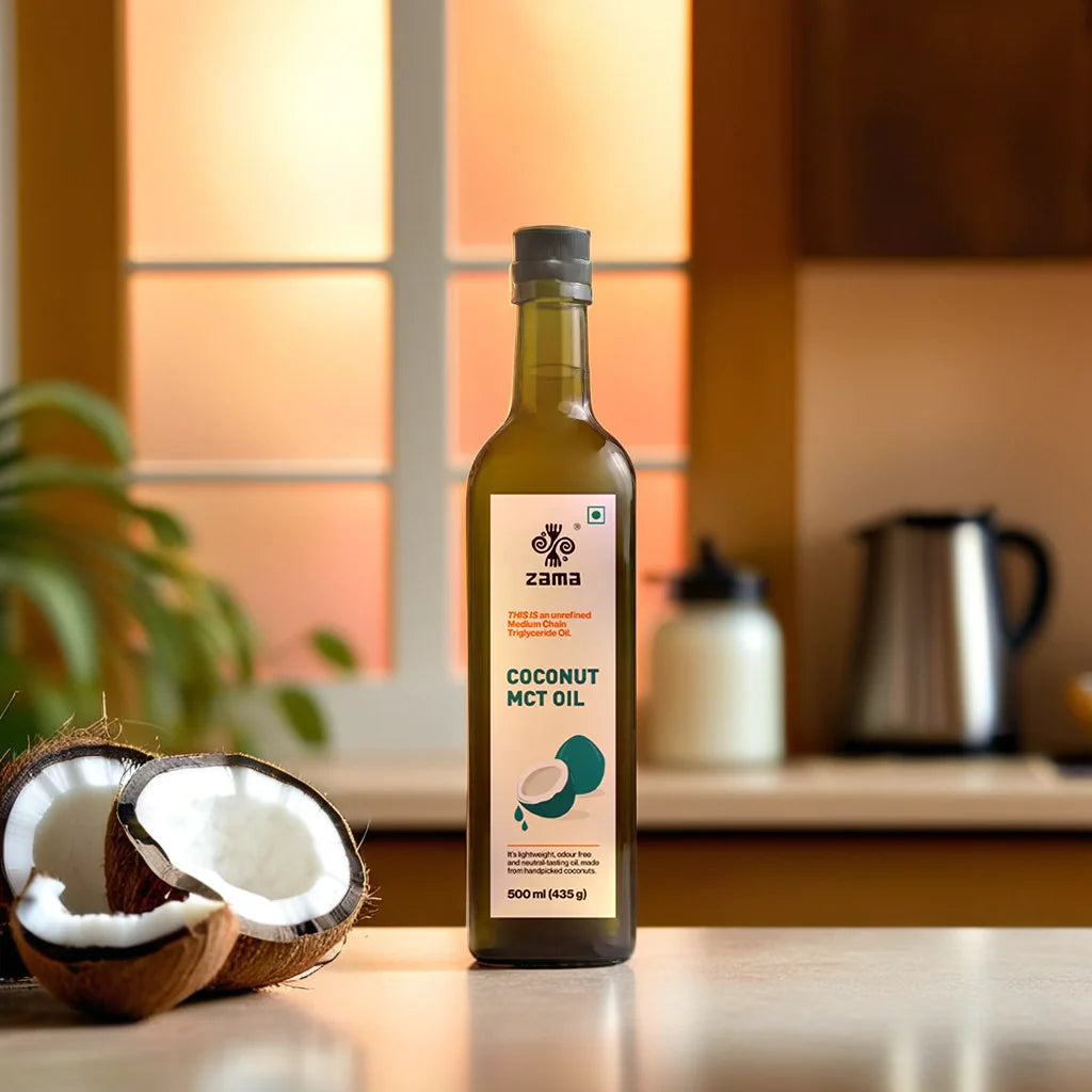 Mct Oil | Coconut Mct Oil - Made From Handpicked Coconuts - 100% Unrefined - Vegan &amp; Keto Friendly - Zama Organic - 500ml