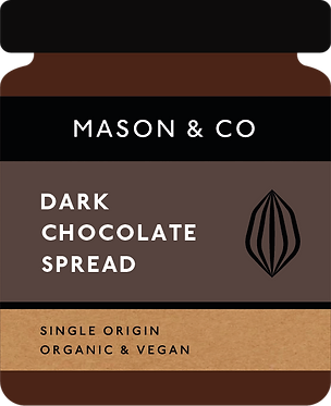Chocolate Spread | Dark Chocolate Spread - Single Origin – Organic Cacao - Vegan, Dairy Free &amp;amp; Soy Free - Mason &amp;amp; Co – 200gm