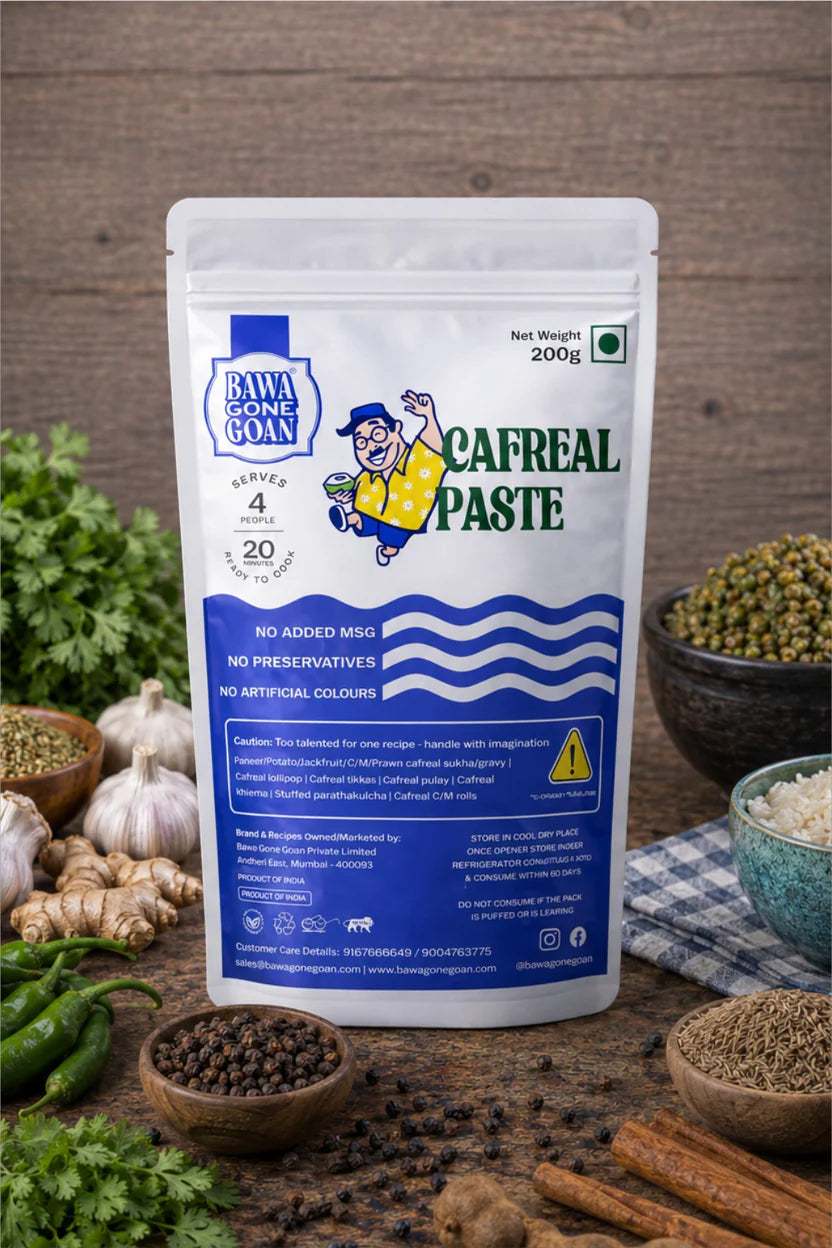 Paste |Cafreal Curry ( Marinade Paste) - Ready To Cook Paste -No preservatives, No Artificial Flavours - Bawa Gone Goan - 200gm
