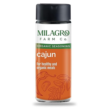Seasoning | Cajun - For Organic &amp;amp; Healthy Meals – Organic – Additive Free &amp;amp; No Preservatives – Milagro Farm Co. – 70gm